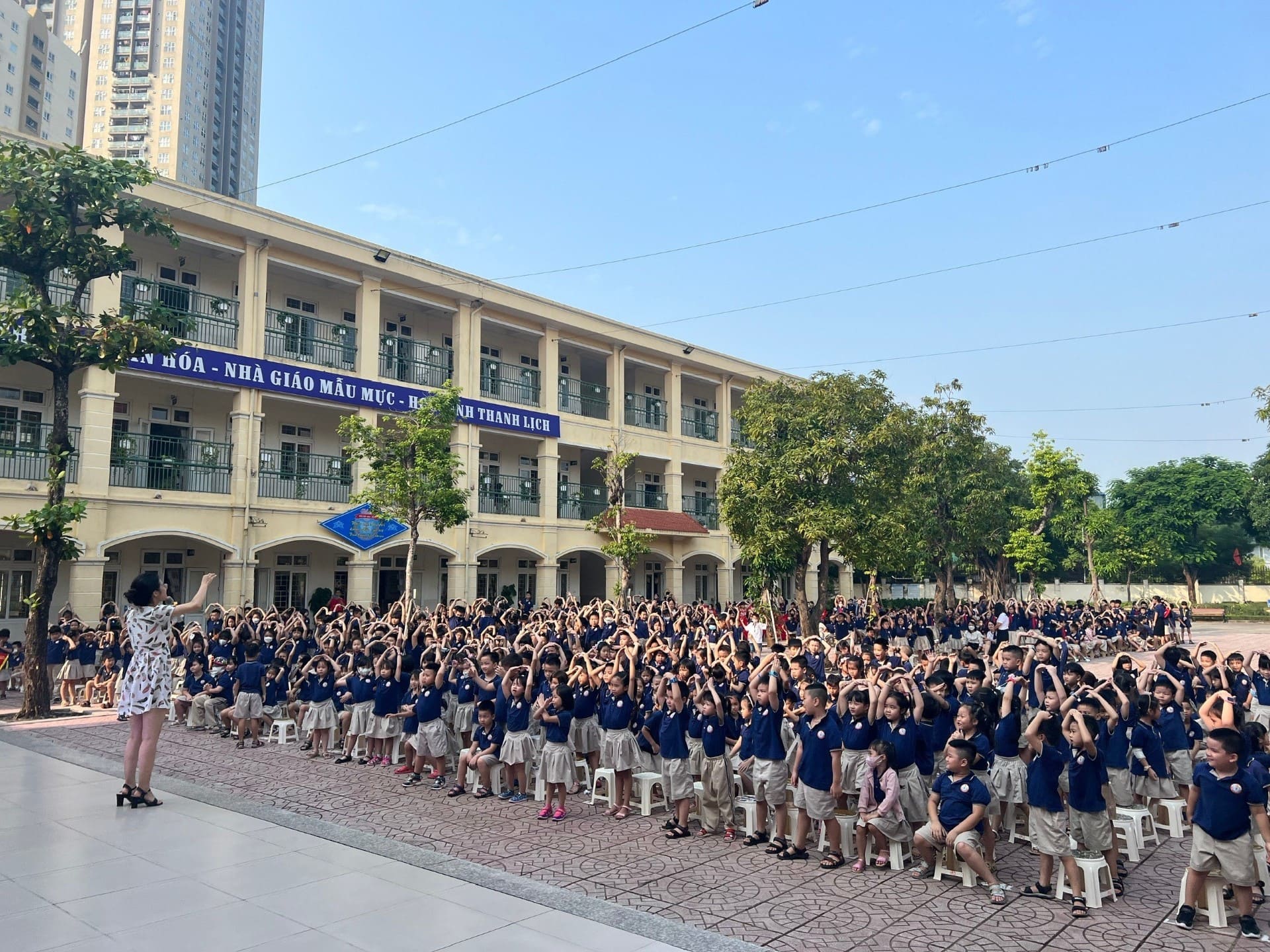 Tập huấn cho học sinh tiểu học Trung Yên về khái niệm Không rác thải