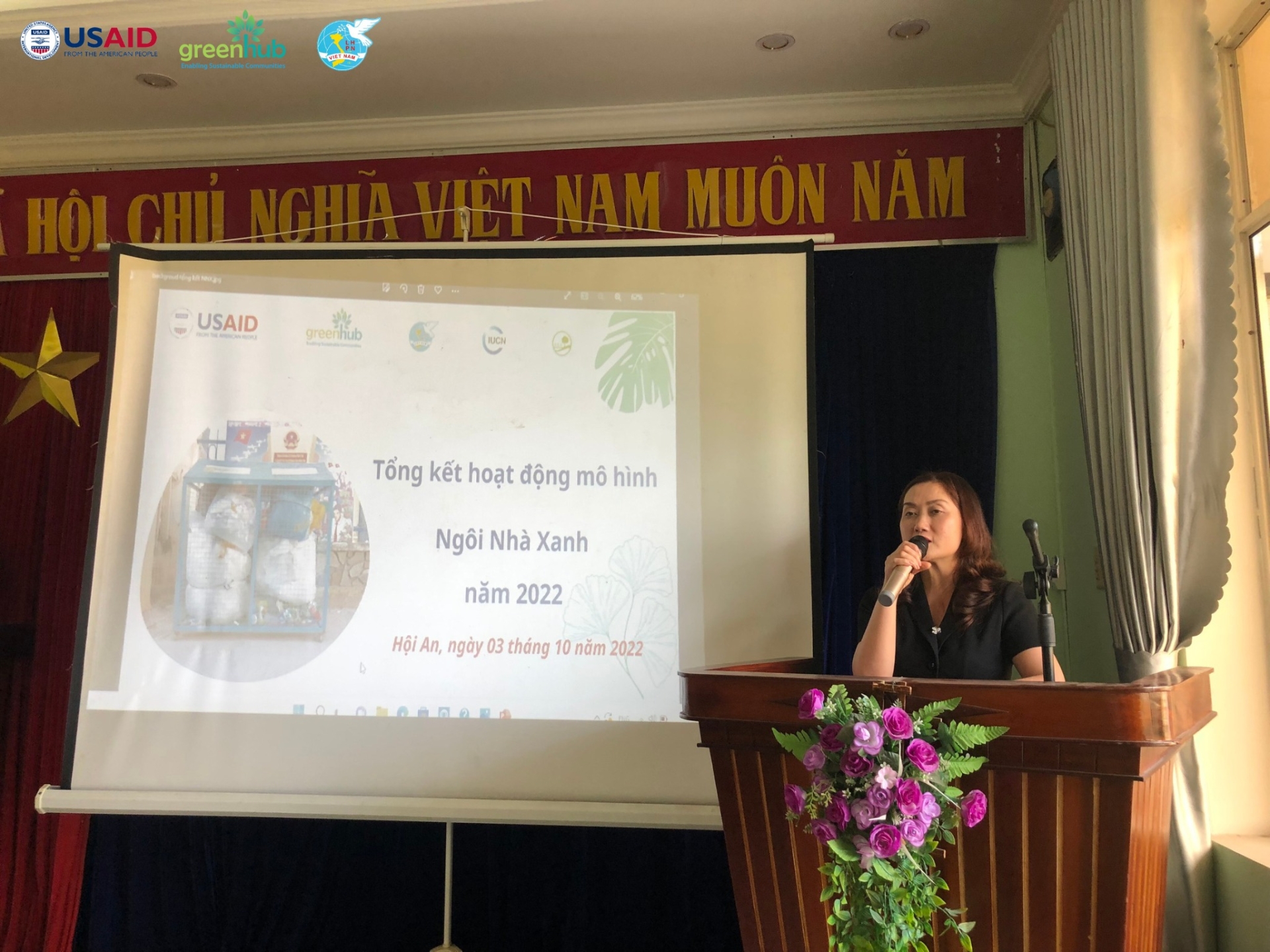 hoạt động vận h&agrave;nh m&ocirc; h&igrave;nh Ng&ocirc;i nh&agrave; Xanh 
