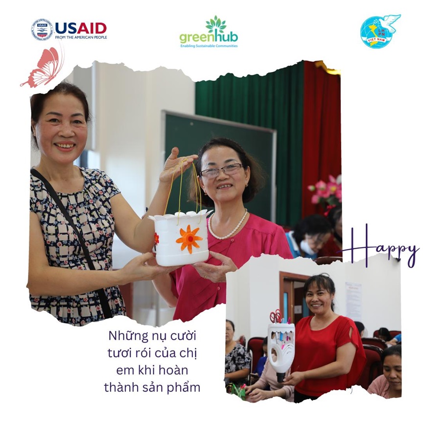 Hội phụ nữ quận Bắc Từ Li&ecirc;m chung tay t&aacute;i chế r&aacute;c thải nhựa