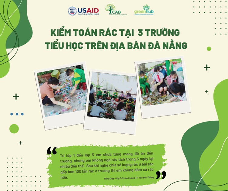 Kiểm to&aacute;n r&aacute;c thải tại 3 trường tiểu học tr&ecirc;n địa b&agrave;n th&agrave;nh phố Đ&agrave; Nẵng