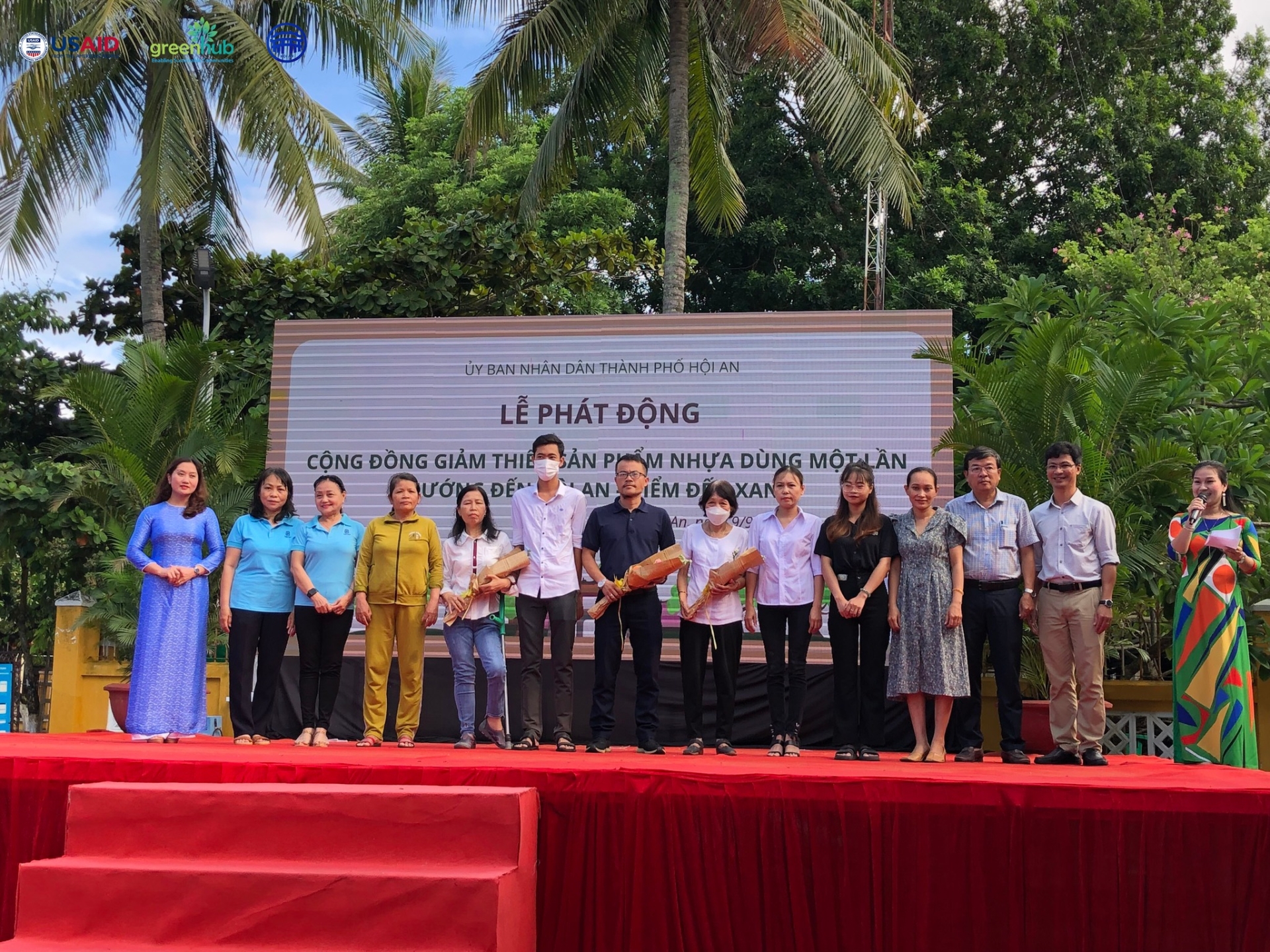 Lễ ph&aacute;t động Cộng đồng giảm thiểu sản phẩm nhựa d&ugrave;ng một lần hướng đến Hội An - Điểm đến xanh