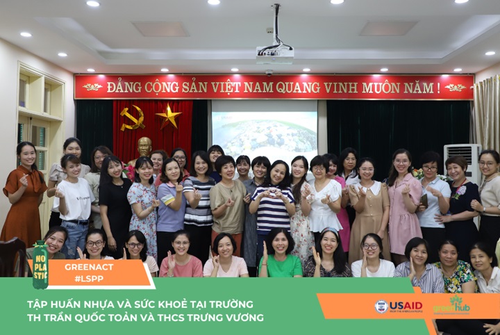 Tập huấn về Nhựa v&agrave; Sức khoẻ tại Trường Tiểu học Trần Quốc Toản v&agrave; THCS Trưng Vương - quận Ho&agrave;n Kiếm