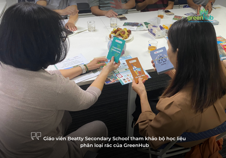 GREENHUB  HỢP TÁC GIÁO DỤC MÔI TRƯỜNG CÙNG CÁC TRƯỜNG HỌC QUỐC TẾ