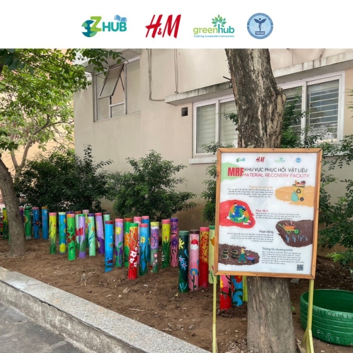 GreenHub hỗ trợ thay màu áo mới cho khu vực MRF tại Trường TH, THCS, THPT Thực Nghiệm Khoa học Giáo dục