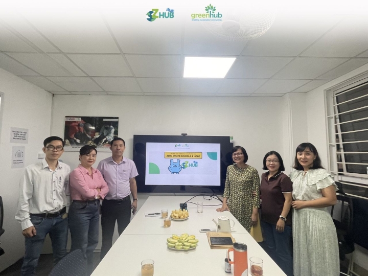 Trường Đại học Quy Nhơn đã có buổi làm việc với GreenHub và thăm quan mô hình ZHub tại trường TH, THCS, THPT Thực Nghiệm Khoa học Giáo dục