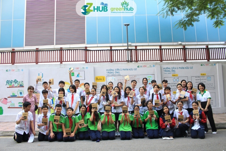 Một buổi Tập huấn ủ phân hữu cơ của ZHub tại Trường TH, THCS, THPT Thực nghiệm Khoa học Giáo dục có gì?