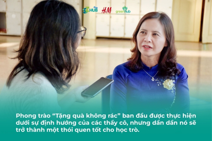 “Tặng quà không rác” ngày 20/11 tại trường TH, THCS và THPT Thực nghiệm TỪ PHONG TRÀO TRỞ THÀNH THÓI QUEN