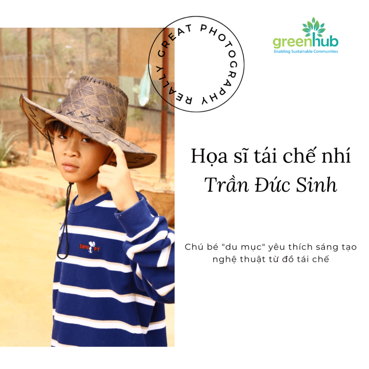 Họa sĩ tái chế nhí Trần Đức Sinh