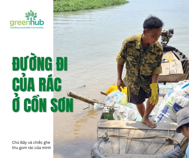 Đường đi của rác ở cồn Sơn