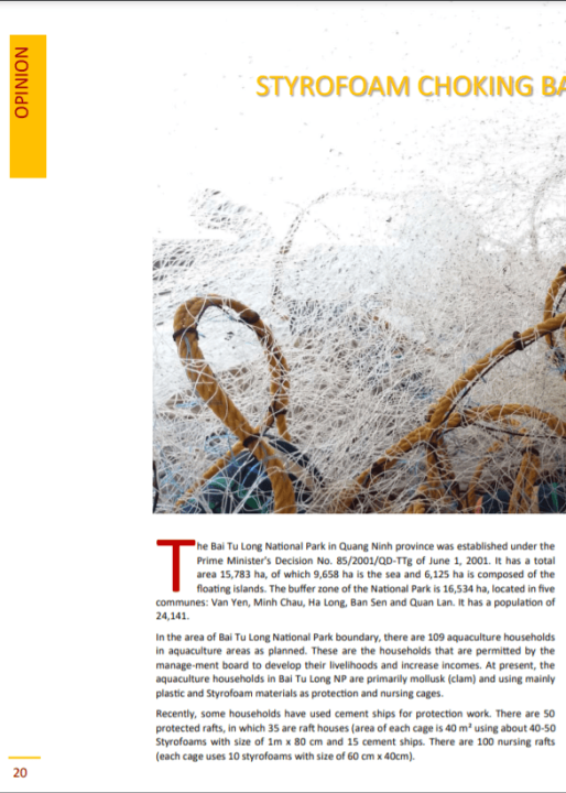 Xốp bóp nghẹt Vườn quốc gia Bái Tử Long