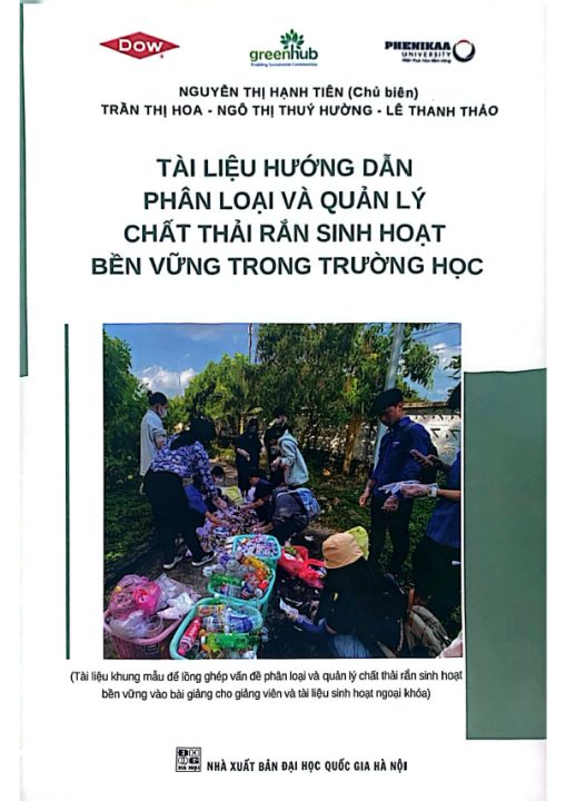 Tài liệu hướng dẫn phân loại và quản lý chất thải rắn sinh hoạt bền vững trong trường học